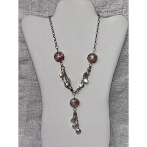 Belle Etoile Sterling Silver Dangle Necklace #61765
